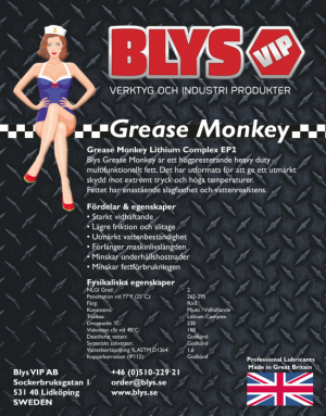 The Grease Monkey Complex Fett Skruvtub 400g i gruppen Frbrukning / Smrjfett hos Blys VIP AB (1003-8200L)