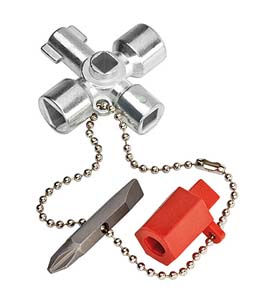 Fastighetsnyckel KNIPEX 4-funktioner i gruppen Bygg, Beslag & El / El och VVS hos Blys VIP AB (2150-001102)
