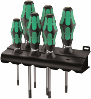 WERA 367/6 HF Lasertipsats TORX, holding function 367 TORX i gruppen Maskiner & Verktyg / Handverktyg / Hylsor, nycklar och mejslar / Mejslar hos Blys VIP AB (2150-05028059001)