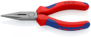 KNIPEX Tng med flata, runda kftar och skr Svart, frsedd i gruppen Maskiner & Verktyg / Handverktyg / Tnger och avbitare hos Blys VIP AB (2150-2502140)