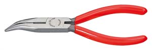 KNIPEX Tng med flata, runda kftar och skr Svart, frsedd i gruppen Maskiner & Verktyg / Handverktyg / Tnger och avbitare hos Blys VIP AB (2150-2521160)