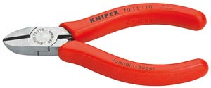 KNIPEX Sidavbitare Svart, frsedd med korrosionsskydd Med pl i gruppen Maskiner & Verktyg / Handverktyg / Tnger och avbitare hos Blys VIP AB (2150-7011110)