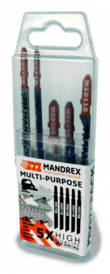 Mandrex ULTIMATE SET Jigsaw Blades i gruppen Maskiner & Verktyg / El-, batteri- & metallmaskiner / Sgar hos Blys VIP AB (2150-MSS10B)