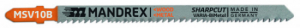 Mandrex SHARPCUT - VARIA Jigsaw Blade (2st/frp) i gruppen Maskiner & Verktyg / El-, batteri- & metallmaskiner / Sgar hos Blys VIP AB (2150-MSV10B)
