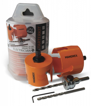 Mandrex Startkit Electricien - Multi-purpose SuperXcut 73/8 i gruppen Maskiner & Verktyg / Borr, gng & kap / Borr och borrsatser hos Blys VIP AB (2150-MX200050B)