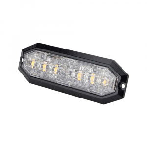 Blixtljus Strands 6 LED, 12-24V DC, 20W Orange LED klar lins i gruppen Fordon & Garage / Belysning / Positions- & Markeringsljus hos Blys VIP AB (2200-850130HP-A)