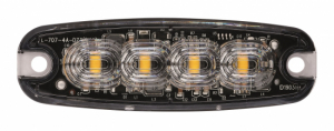 Blixtljus 4 LED Klar lins Orange LED i gruppen Fordon & Garage / Belysning hos Blys VIP AB (2200-850202HP-A)