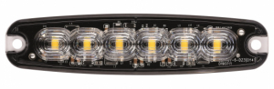 Blixtljus 6 LED Klar lins Orange LED i gruppen Fordon & Garage / Belysning hos Blys VIP AB (2200-850203HP-A)