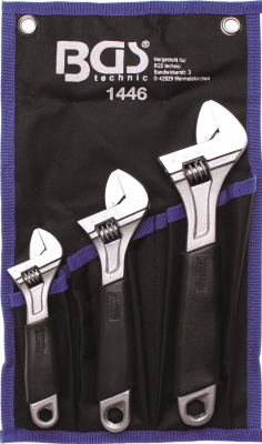 Skiftnyckelset 0-20mm 0-25mm 0-30mm 3 delar BGS i gruppen Maskiner & Verktyg / Handverktyg / Hylsor, nycklar och mejslar / Nycklar hos Blys VIP AB (4700-1446)