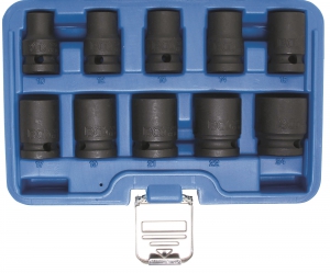 Krafthylsor korta 1/2tum 10-24mm 10 delar BGS i gruppen Maskiner & Verktyg / Handverktyg / Hylsor, nycklar och mejslar / Hylsor hos Blys VIP AB (4700-5205)