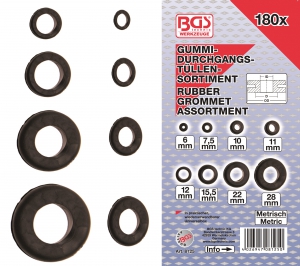 Gummi genomfringsringar sortiment 180-delar BGS i gruppen Frbrukning / Sortimentldor hos Blys VIP AB (4700-8125)