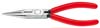 KNIPEX Tng med flata, runda kftar och skr Svart, frsedd