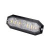 Blixtljus Strands 6 LED, 12-24V DC, 20W Orange LED klar lins