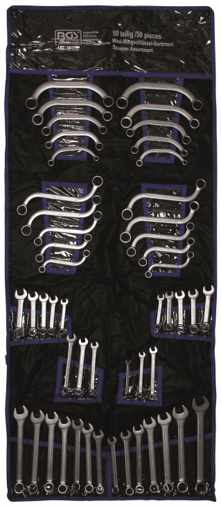 Blocknyckel- u0026 Ringnyckelset mm/tum 50 delar BGS
