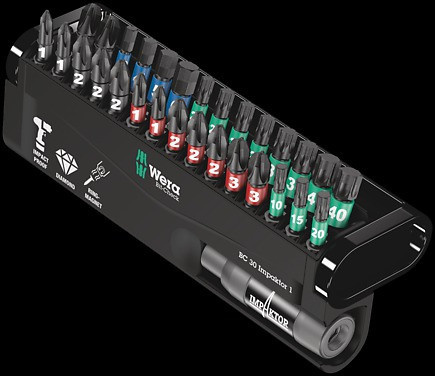 WERA Bitssats 30 delar - anpassade f�r slagskruvdragare