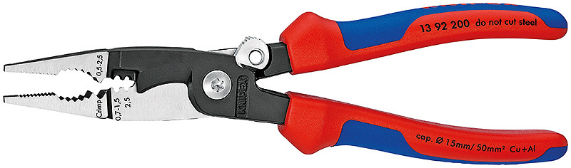 KNIPEX elinstallationst�ng Svart, f�rsedd med korrosionsskyd