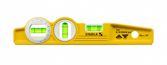 Stabila Torpedvattenpass med gradskiva 360�