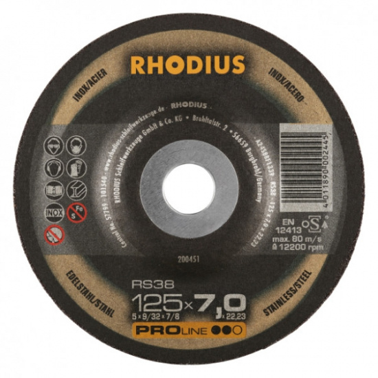 Rhodius Slipskiva RS38 125x7 25/f�rp