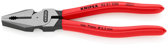 KNIPEX Kraftkombinationst�ng Svart, f�rsedd med korrosionssk