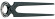 KNIPEX Kniptng Svart, frsedd med korrosionsskydd 160 mm