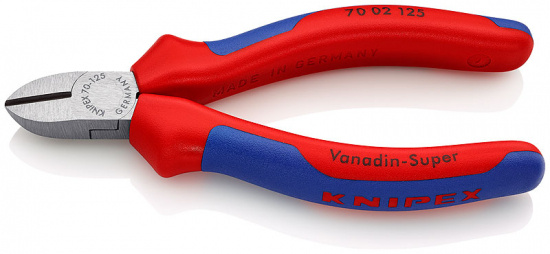 KNIPEX Sidavbitare Svart, f�rsedd med korrosionsskydd 125 mm