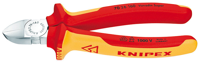 KNIPEX Sidavbitare F�rkromad Isolerat med flerkomponents�ver