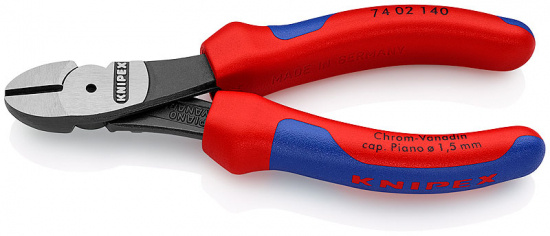 KNIPEX Kraftsidavbitare Svart, f�rsedd med korrosionsskydd 1