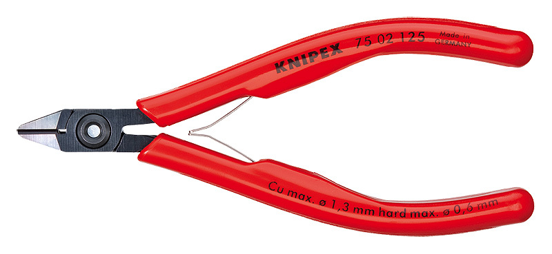 KNIPEX Elektroniksidavbitare Brunerat Med plast�verdrag 125
