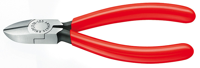 KNIPEX Sidavbitare Svart, f�rsedd med korrosionsskydd 125 mm