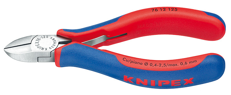 KNIPEX Sidavbitare Svart, f�rsedd med korrosionsskydd 125 mm
