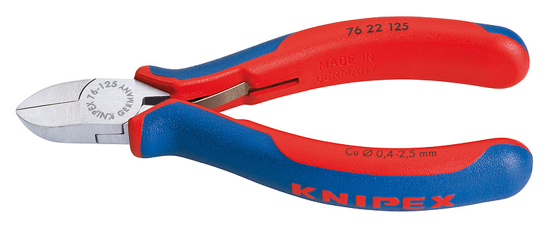KNIPEX Sidavbitare Svart, f�rsedd med korrosionsskydd 125 mm