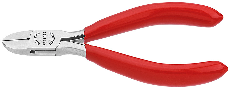 KNIPEX Elektroniksidavbitare Med plast�verdrag 115 mm
