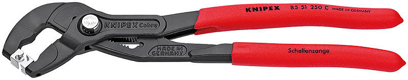 KNIPEX Slangkl�mt�ng Gr�, f�rsedd med korrosionsskydd 250 mm