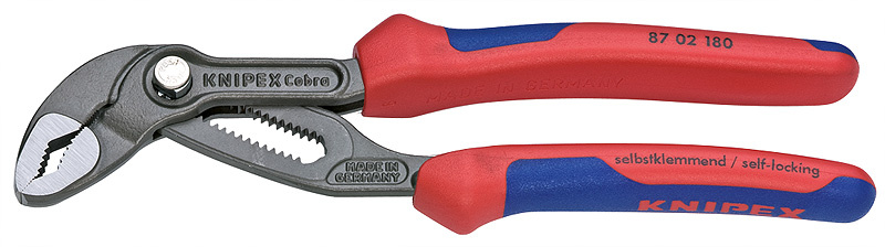 KNIPEX Cobra� Gr�, f�rsedd med korrosionsskydd 180 mm
