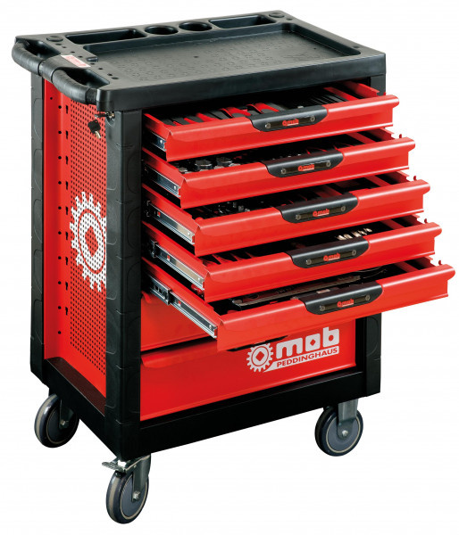 Verktygsvagn 7 l�dor inkl 173 verktyg Proliner