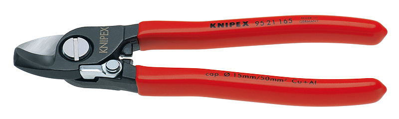 KNIPEX Kabelsax Med �ppningsfj�der Med plast�verdrag 165 mm