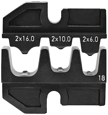 KNIPEX Crimpinsats F�r dubbla �ndhylsor