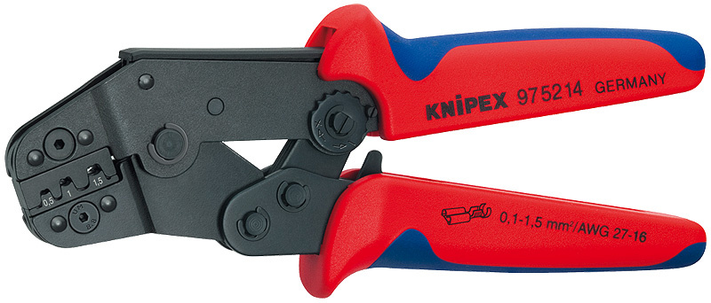 KNIPEX Crimpt�ng kort form Brunerat Med flerkomponents�verdr