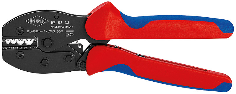 KNIPEX PreciForce� Crimpt�ng Brunerat Med flerkomponents�ver
