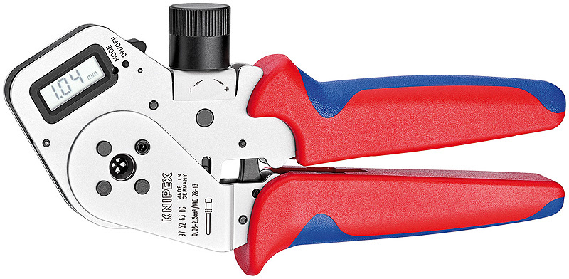 KNIPEX Fyrdornpresst�ng f�r vridna kontakter F�rkromad 195 m
