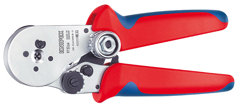 KNIPEX Fyrdornpresst�ng f�r vridna kontakter F�rkromad 180 m