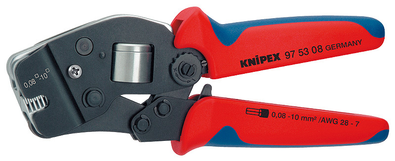KNIPEX Sj�lvinst�llande crimpt�ng f�r �ndhylsor Brunerat 190