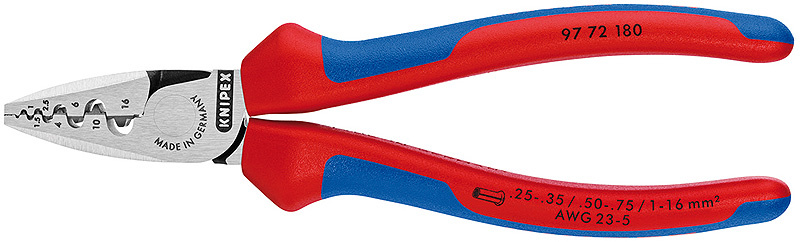 KNIPEX Crimpt�ng f�r �ndhylsor Med flerkomponents�verdrag 18