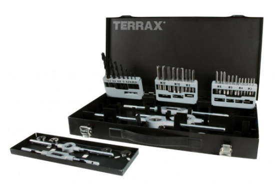 Borr/G�ngverktygsats M3-M12 inkl borr 44 delar