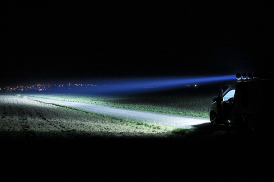 Extraljus AMBASSADOR 9tum 70W med positionsljus vitt/orange