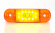 Sidomarkering slim Orange 12 LED 9-36V IP68. E-märkt. Sidomarkering slim Orange 12 LED 9-36V IP68. E-märkt.