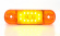 Sidomarkering slim Orange 12 LED 9-36V IP68. E-mrkt.
