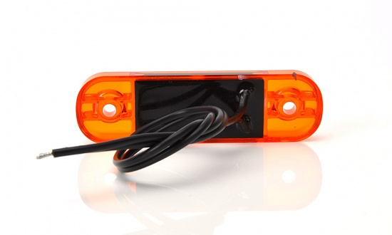 Sidomarkering slim Orange 12 LED 9-36V IP68. E-m�rkt.