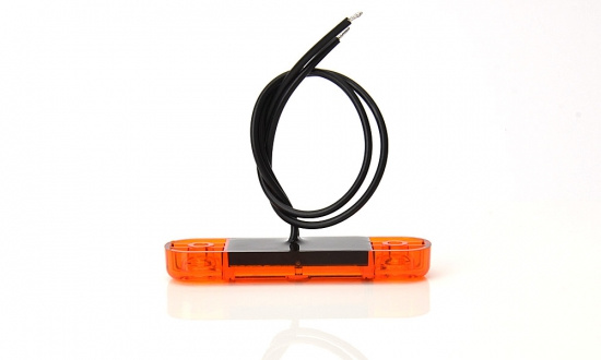 Sidomarkering slim Orange 12 LED 9-36V IP68. E-m�rkt.