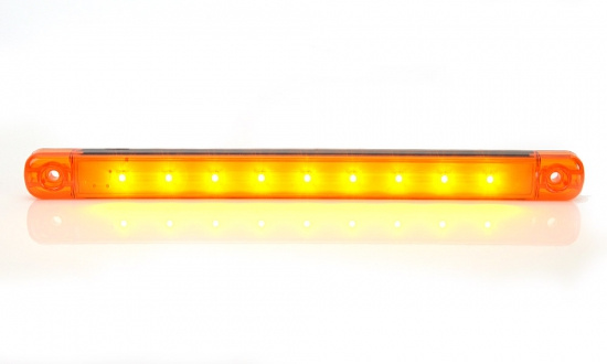 Sidomarkering Orange slim 9 LED 9-36V IP68. E-m�rkt
